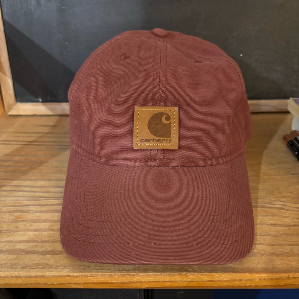 Carhartt Burgundy Cap with Logo Patch